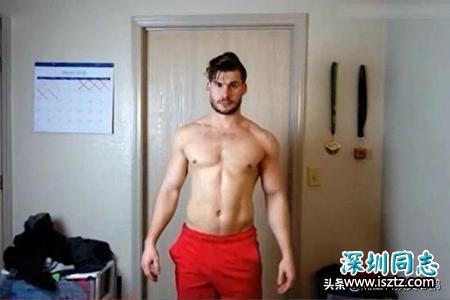 24岁胖小伙，坚持不懈的健身成肌肉男